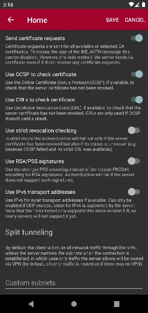 strongSwan VPN Client